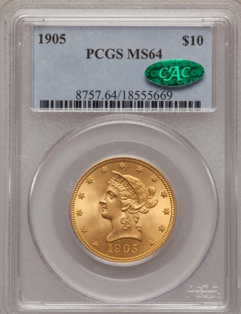 1905 $10 Liberty Eagle MS64